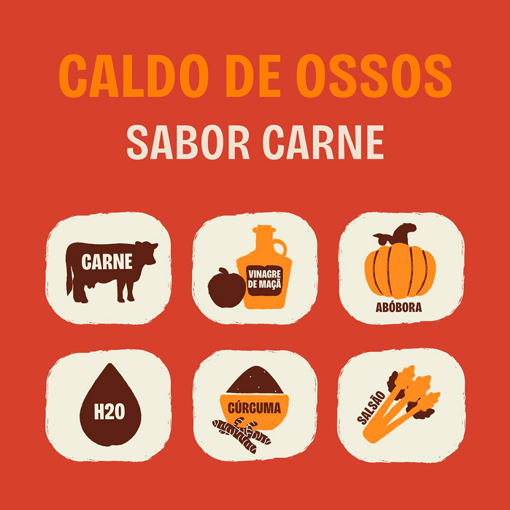 Sachê Caldos Olivia Sabor Carne para Cães e Gatos 250 ml