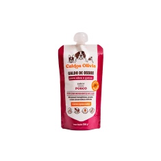 Sachê Caldos Olivia Sabor Porco para Cães e Gatos 250 ml