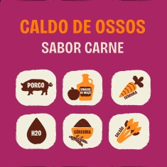 Sachê Caldos Olivia Sabor Porco para Cães e Gatos 250 ml