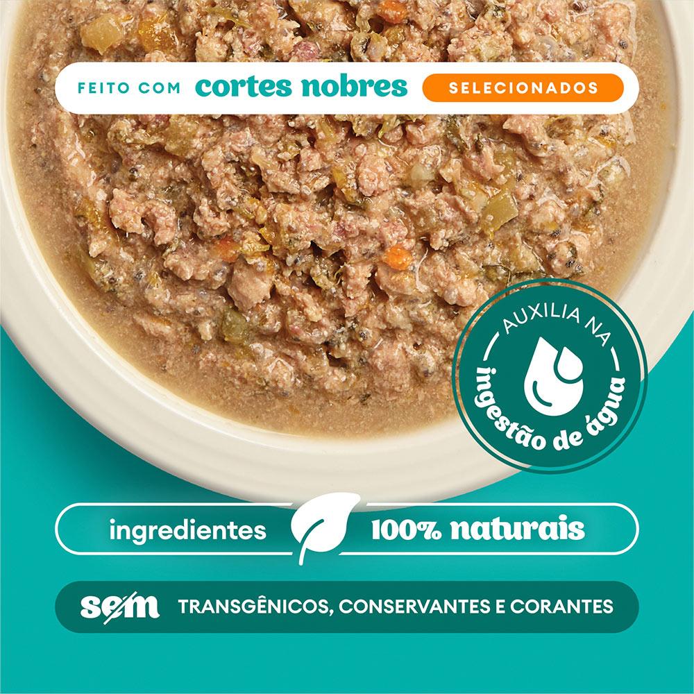 Sachê Natural Pet Delícia Ragu de Frango com Legumes para Cães 80g Sachê Natural Pet Delícia Ragu de Frango com Legumes para Cães 80g