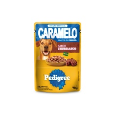 Ração Úmida Pedigree Caramelo para Cães Adultos Sabor Churrasco 70 g