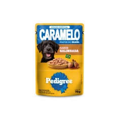 Ração Úmida Pedigree Caramelo Sabor Galinhada para Cães Adultos 70 g