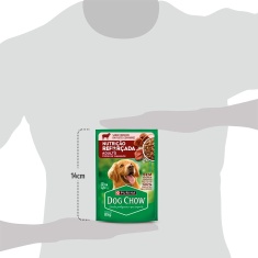 Ração Úmida Dog Chow Nutrição Reforçada para Cães Adultos Sabor Cordeiro em Filetes com Arroz 85 g
