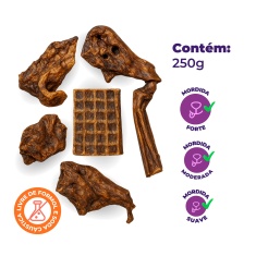 Osso Umami Protein Mix Bovino Desidratado Natural para Cães 250 g