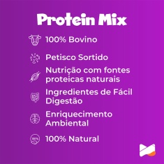 Osso Umami Protein Mix Bovino Desidratado Natural para Cães 250 g