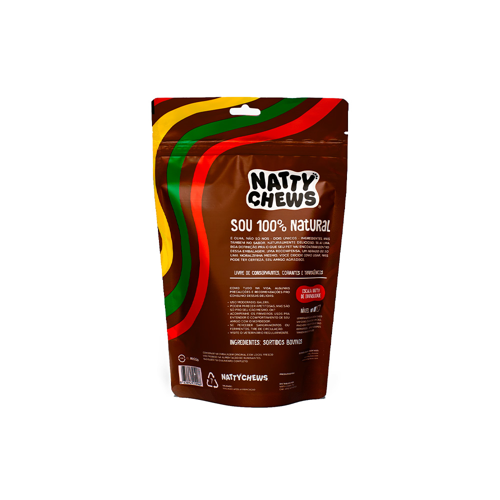 Osso Natty Chews Recortes Bovinos Natural para Cães - 100g