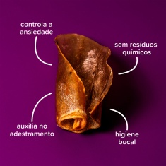 Osso Natty Chews Orelha Bovina Natural para Cães - 3 Unidades