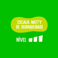 Osso Natty Chews Casco Bovino Natural para Cães - 3 Unidades