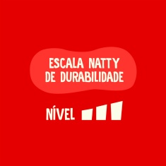 Osso Natty Chews Colágeno Bovino Natural para Cães - 2 Unidades