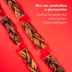 Osso Natty Chews Colágeno Bovino Natural para Cães - 2 Unidades