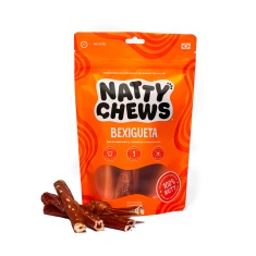 Osso Natty Chews Bexiga Bovina Natural para Cães 5 Unidades