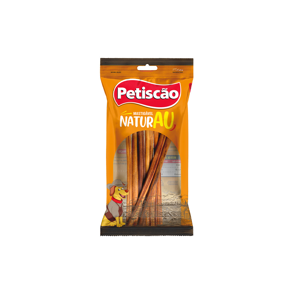 Mastigável NaturAU Petiscão Palito Bovino para Cães com 5 Unidades