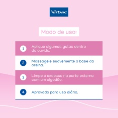 Limpador Auricular Virbac Phisioderm para Cães e Gatos 100 ml
