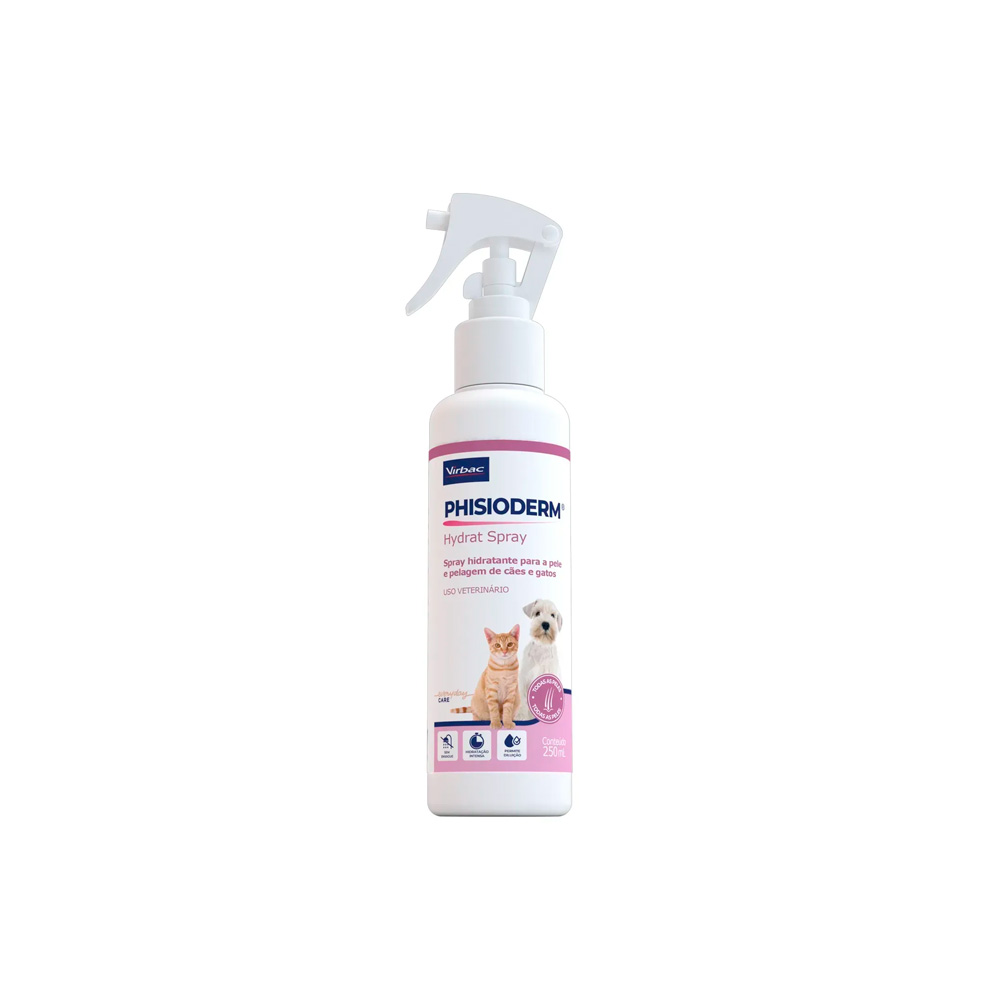 Hidratante Virbac Phisioderm Hydrat Spray para Cães e Gatos 250 ml