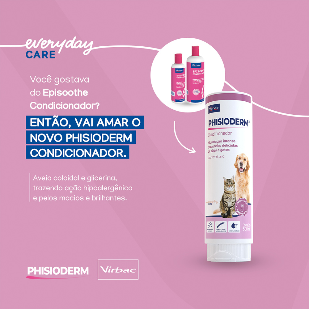 Condicionador Virbac Phisioderm para Cães e Gatos