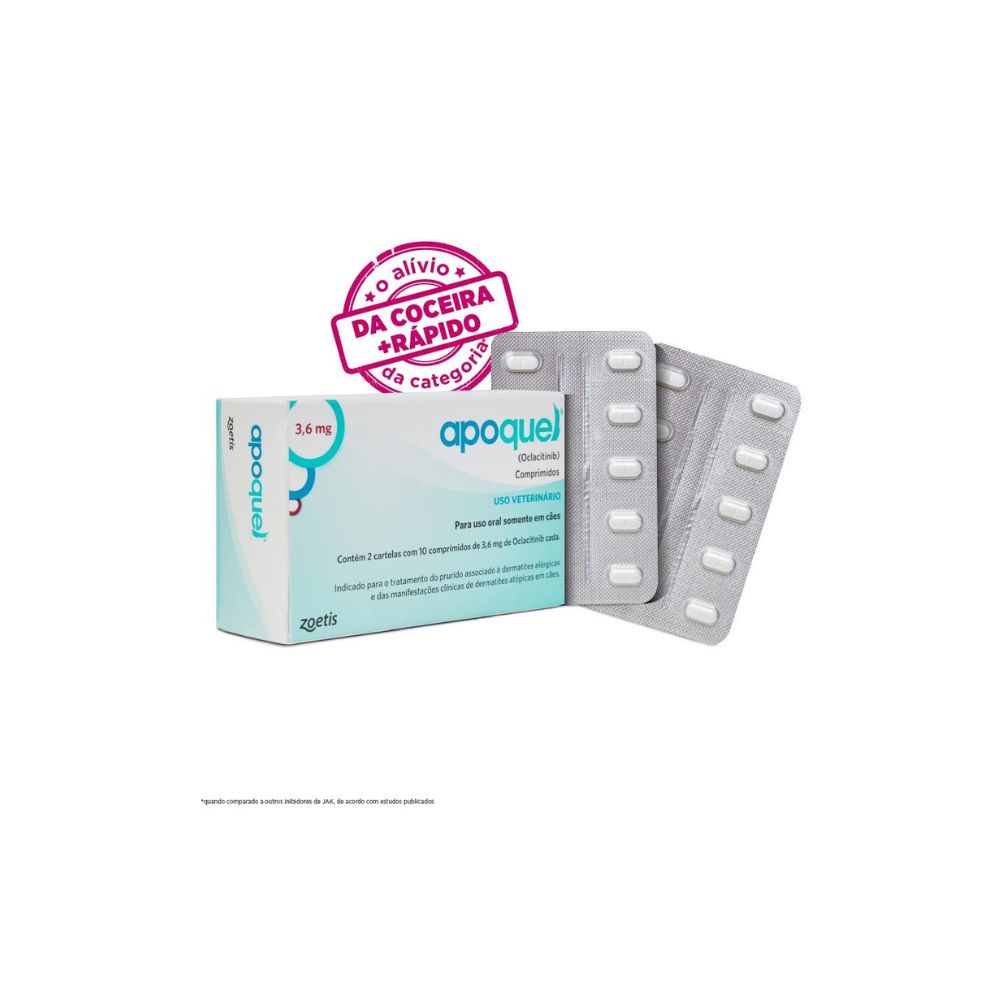 Apoquel Zoetis Dermatológico para Cães 3,6 mg
