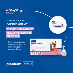 Hidratante Virbac Phisioderm Spot On S.I.S 2ml para Cães e Gatos Até 10kg