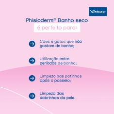Banho a Seco Virbac Phisioderm para Cães e Gatos 150 ml