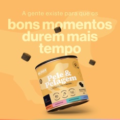 Suplemento Alimentar Buddy Nutrition Pele & Pelagem Sabor Carne para Cães - 60 Tabletes