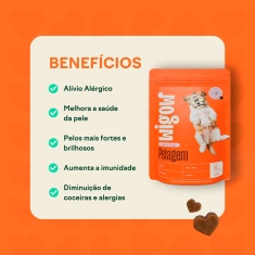 Suplemento Wigow Pelagem para Cães 84g com 30 Unidades
