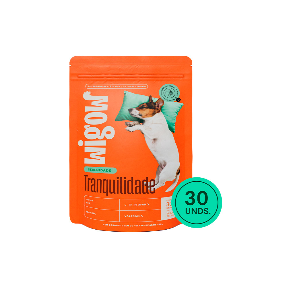 Suplemento Wigow Tranquilidade para Cães 84 g com 30 Unidades