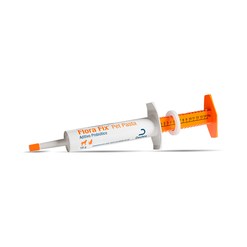 Suplemento Alimentar Flora Fix para Cães e Gatos Seringa 15 g