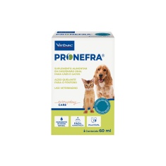 Suplemento Alimentar Virbac Pronefra para Cães e Gatos 60 ml