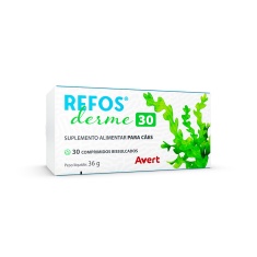 Suplemento Refos Derme para Cães com 30 Comprimidos