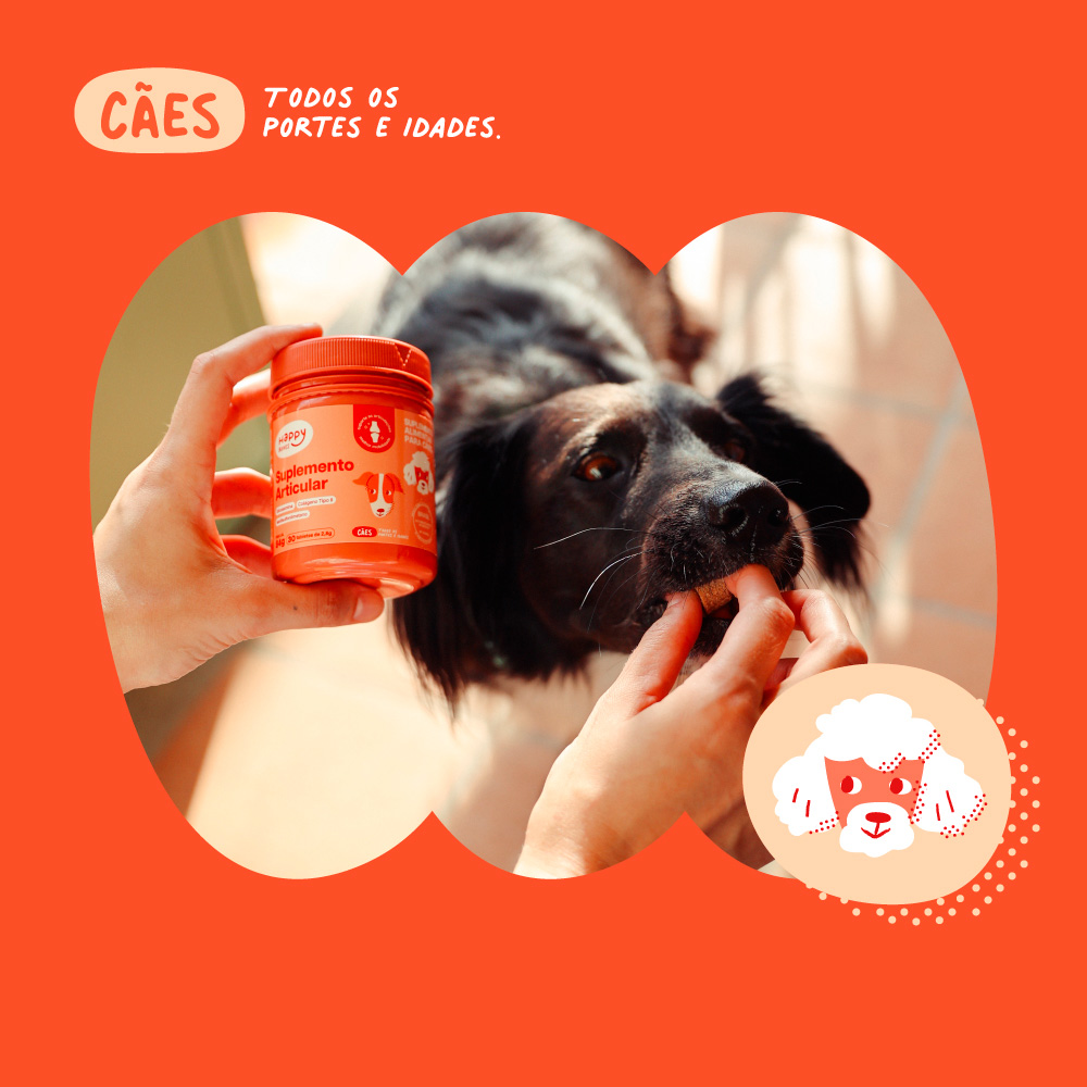 Suplemento Happy Bones Articular para Cães 84 g