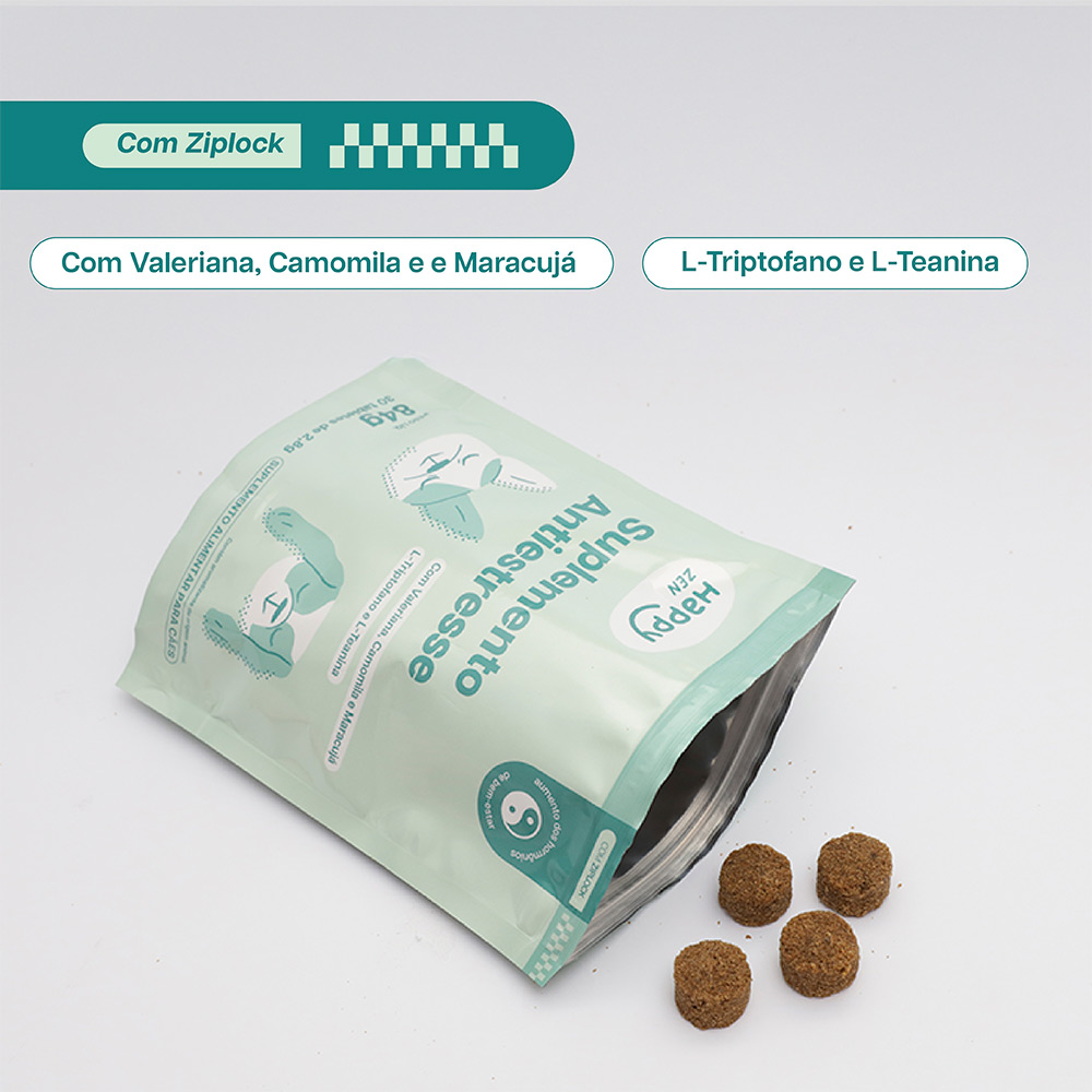 Suplemento Happy Zen Antiestresse para Cães 84 g