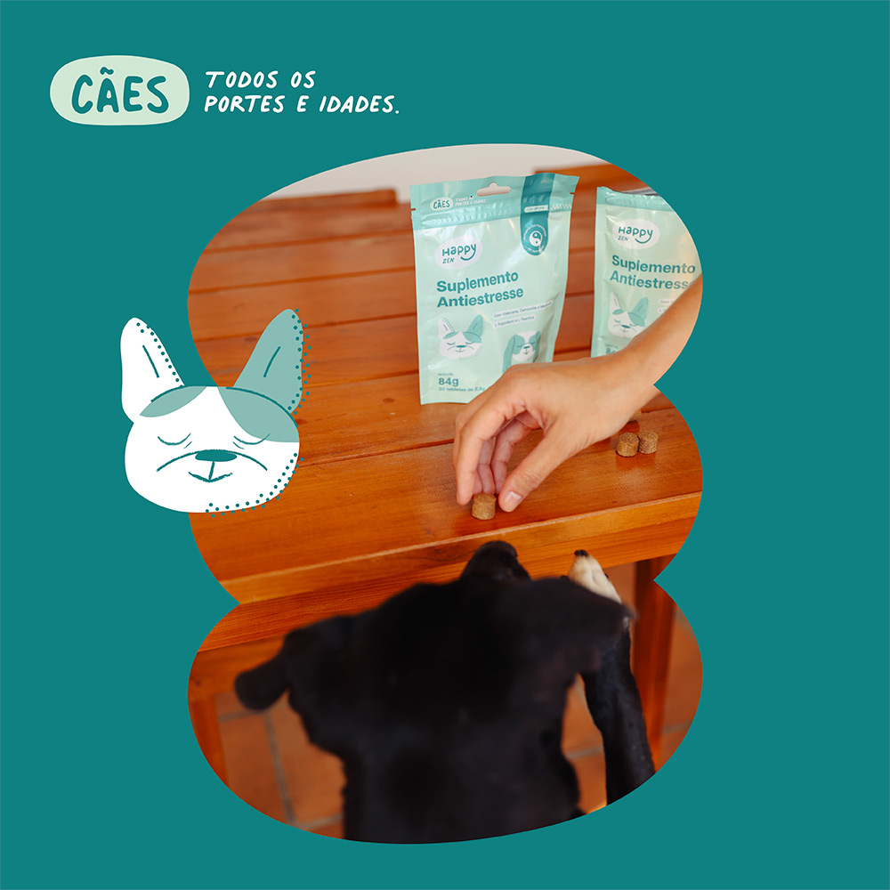 Suplemento Happy Zen Antiestresse para Cães 84 g