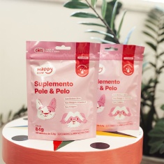 Suplemento Happy Glow Pele e Pelo para Cães 84 g