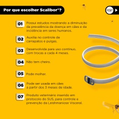 Coleira Antiparasitas Scalibor MSD Saúde Animal