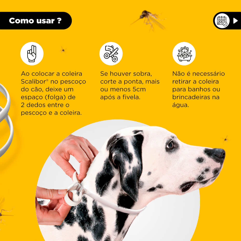 Coleira Antiparasitas Scalibor MSD Saúde Animal