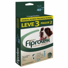 Combo Antipulgas e Carrapatos Fiprolex Drop Spot Ceva para Cães Acima de 40kg Leve 3 Pague 2
