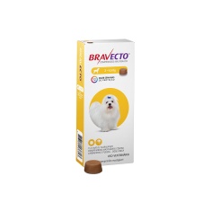 Antipulgas e Carrapatos Bravecto® Comprimido Mastigável de 112,5mg para Cães de 2 a 4,5kg - MSD Saúde Animal
