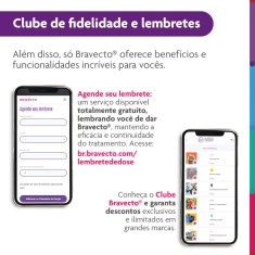 Antipulgas e Carrapatos Bravecto® Comprimido Mastigável de 250mg para Cães de 4,5 a 10kg - MSD Saúde Animal