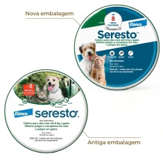 Coleira Antipulgas e Carrapatos Seresto para Cães e Gatos até 8 Kg Elanco