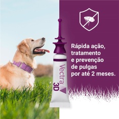 Antipulgas e Carrapatos Ceva Vectra 3D para Cães de 1,5 a 4Kg