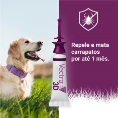 Antipulgas e Carrapatos Ceva Vectra 3D para Cães de 1,5 a 4Kg