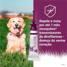 Antipulgas e Carrapatos Ceva Vectra 3D para Cães de 1,5 a 4Kg