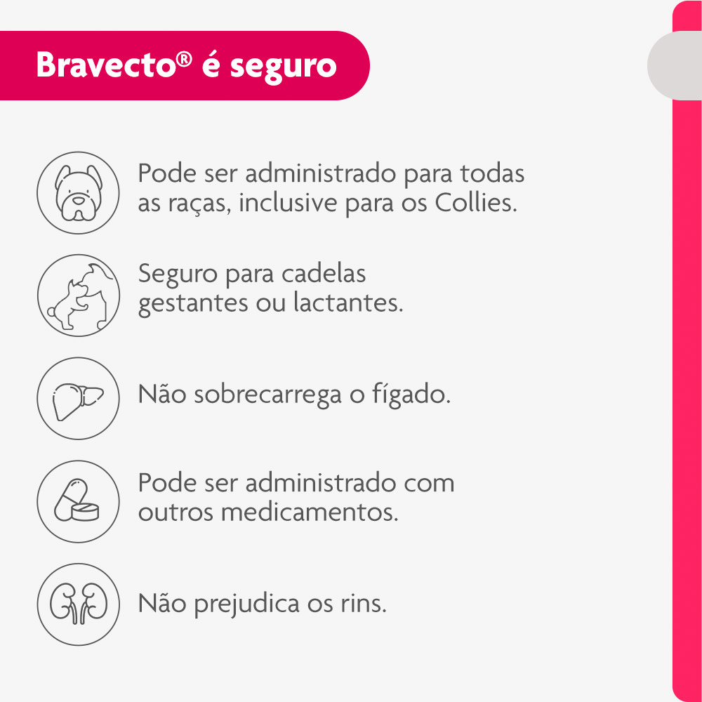 Antipulgas e Carrapatos Bravecto Transdermal 500mg para Cães de 10 a 20kg - MSD Saúde Animal