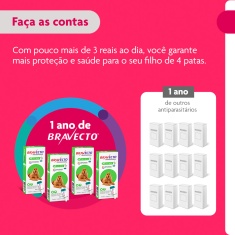Antipulgas e Carrapatos Bravecto Transdermal 500mg para Cães de 10 a 20kg - MSD Saúde Animal