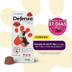 Antiparasitário Defenza Comprimido Mastigável de 100mg para Cães de 4,5 a 10kg - MSD Saúde Animal