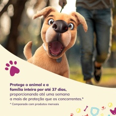 Antiparasitário Defenza Comprimido Mastigável de 400mg para Cães de 20 a 40kg - MSD Saúde Animal