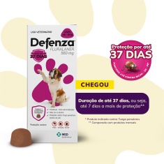 Antiparasitário Defenza Comprimido Mastigável de 560mg para Cães de 40 a 56kg - MSD Saúde Animal
