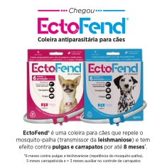 Coleira Antiparasitas EctoFend Zoetis Rosa para Cães