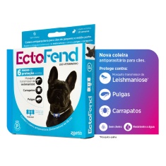 Coleira Antiparasitas EctoFend Zoetis Azul para Cães
