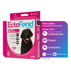 Coleira Antiparasitas EctoFend Zoetis Rosa para Cães