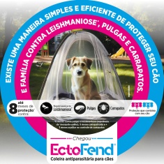 Coleira Antiparasitas EctoFend Zoetis Azul para Cães